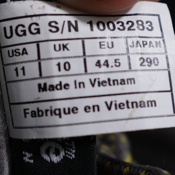 UGG Auden Winter Boots Men Size 11 Navy Waterproof Shearling Lined Snow Moc Toe - Picture 10 of 10